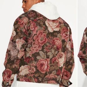 Unisex Fashion Tapestry Puffer Jacket